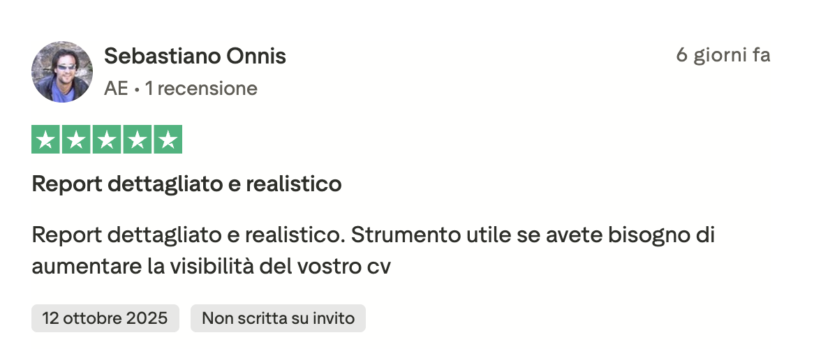 Recensione Trustpilot
